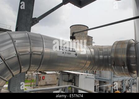 Italy, refinery for the production of biodiesel ecological fuel Stock Photo