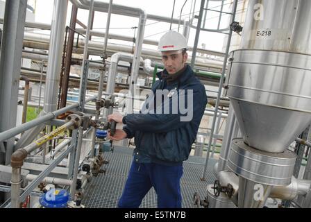 Italy, refinery for the production of biodiesel ecological fuel Stock Photo