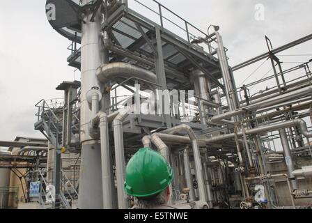 Italy, refinery for the production of biodiesel ecological fuel Stock Photo