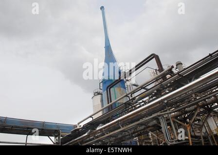 Italy, refinery for the production of biodiesel ecological fuel Stock Photo