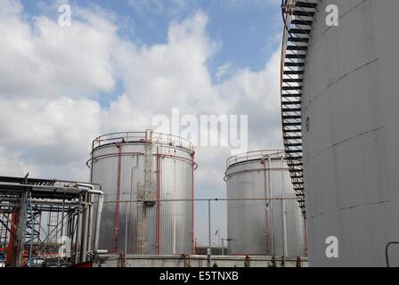 Italy, refinery for the production of biodiesel ecological fuel Stock Photo