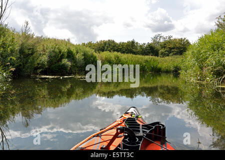 Kayak paddling on the River Stour Suffolk / Essex between 