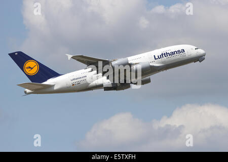 Airbus A380 take off Stock Photo - Alamy
