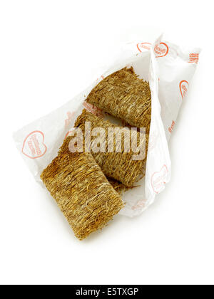 shredded wheat breakfast cereal Stock Photo