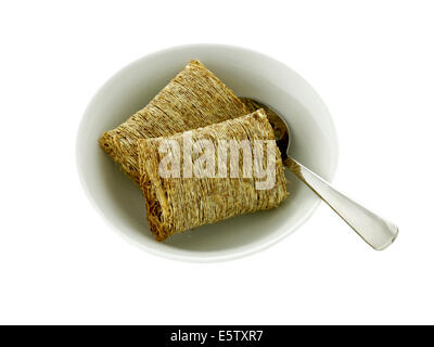 shredded wheat breakfast cereal Stock Photo