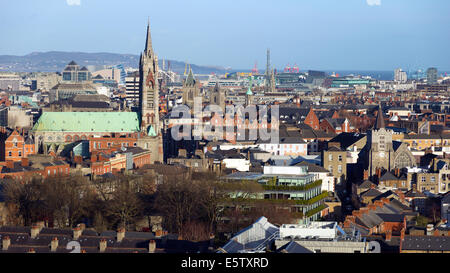 View over Dublin, Ireland Stock Photo