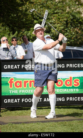 Brian Barnes at Nailcote Hall in Warwickshire, UK. 6th August, 2014.  Farm foods British Par 3 Championship at Nailcote Hall in Warwickshire uk for pro,amatuer and celebrities Credit:  steven roe/Alamy Live News Stock Photo