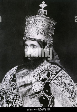 HAILE SELASSIE (1892-1975) as Emperor of Ethiopia in 1930 Stock Photo