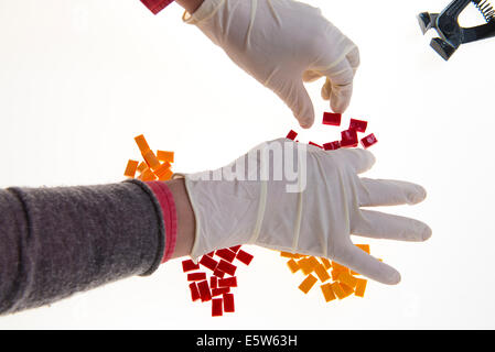 Colored mosaic tiles Stock Photo