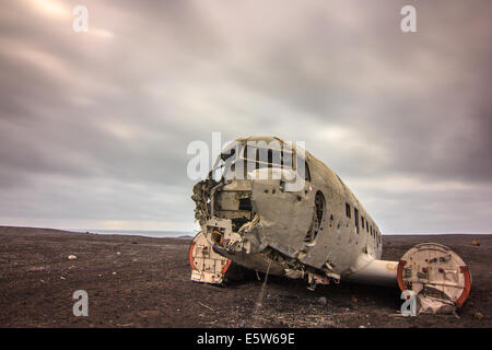 US Navy DC3 crash Stock Photo