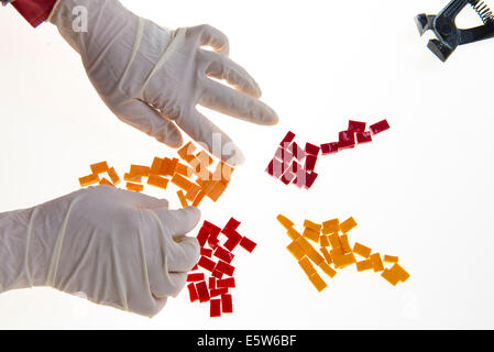 Colored mosaic tiles Stock Photo