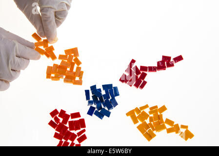 Colored mosaic tiles Stock Photo