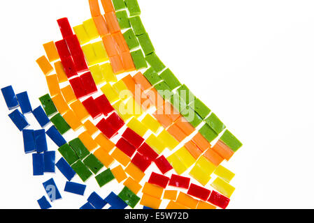 Colored mosaic tiles Stock Photo