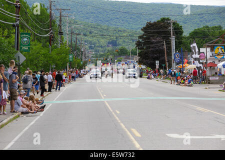 Lincoln - Woodstock 4th of July parade in Lincoln, New Hampshire USA Stock Photo