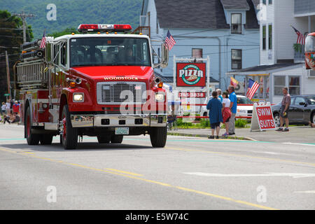 Lincoln - Woodstock 4th of July parade in Lincoln, New Hampshire USA Stock Photo