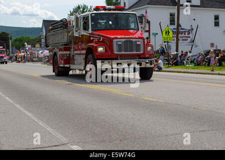 Lincoln - Woodstock 4th of July parade in Lincoln, New Hampshire USA Stock Photo