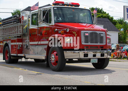 Lincoln - Woodstock 4th of July parade in Lincoln, New Hampshire USA Stock Photo