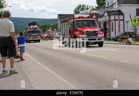 Lincoln - Woodstock 4th of July parade in Lincoln, New Hampshire USA Stock Photo