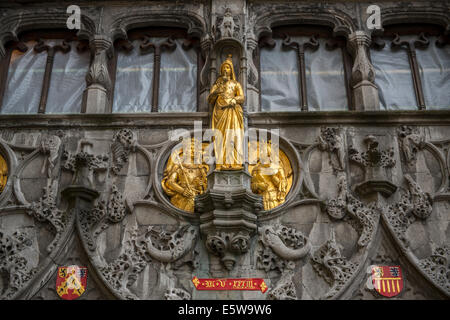 Basilica of the holy blood, Bruges, Belgium Stock Photo