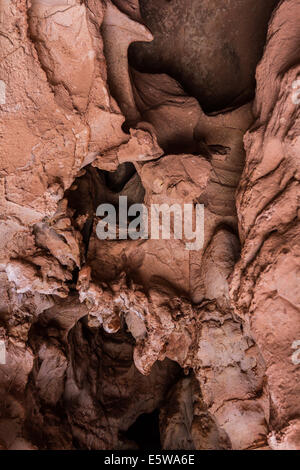rock and mineral formations inside wind cave, in wind cave national park, South Dakota Stock Photo