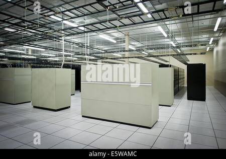 Interior of a Data Center Stock Photo