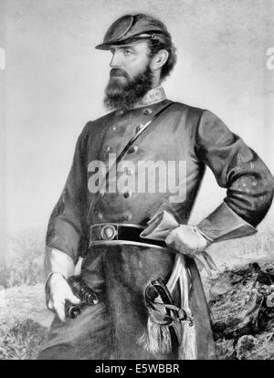 General Thomas 'Stonewall' Jackson, Confederate General Stock Photo