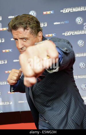 Cologne, Germany. 6th Aug, 2014. Sylvester Stallone/Red Carpet/Arrival/The Expendables 3 Premiere Germany in Cologne, 06.08.2014 Credit:  dpa picture alliance/Alamy Live News Stock Photo