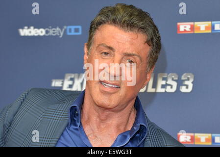 Cologne, Germany. 6th Aug, 2014. Sylvester Stallone/Red Carpet/Arrival/The Expendables 3 Premiere Germany in Cologne, 06.08.2014 Credit:  dpa picture alliance/Alamy Live News Stock Photo