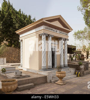 Crypt in the Greek Orthodox cemetery in Convent of St George in Coptic or Old Cairo, Egypt Stock Photo