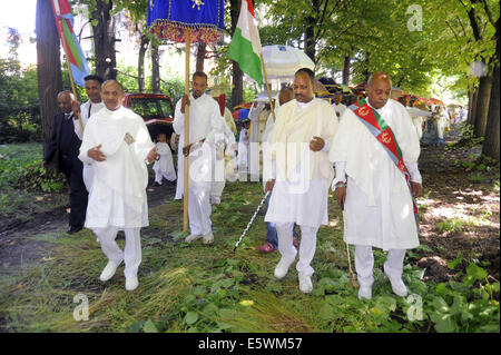 Milan (Italy), celebration for the Nativity of Our Lady in the Orthodox church of the Eritrean community Stock Photo