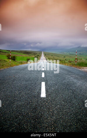 Country Road in the north of Spain. Stock Photo