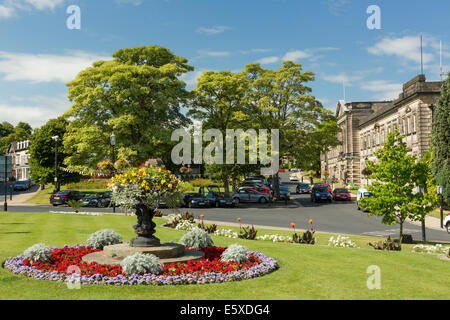 Harrogate Spa town in mid-summer, North Yorkshire, England. Stock Photo