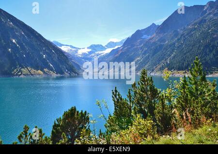 The High Alps Nature Park Zillertal Alps is a high mountain nature park in the truest sense of the word. Stock Photo