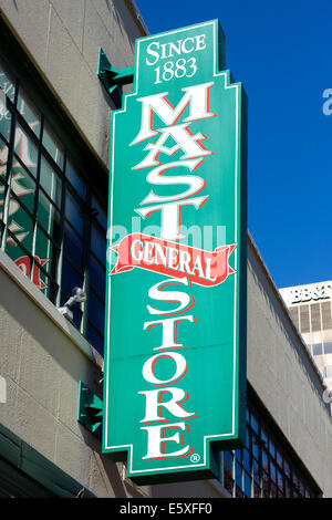 The 19thC Mast General Store on Biltmore Avenue in downtown Asheville, North Carolina, USA Stock Photo