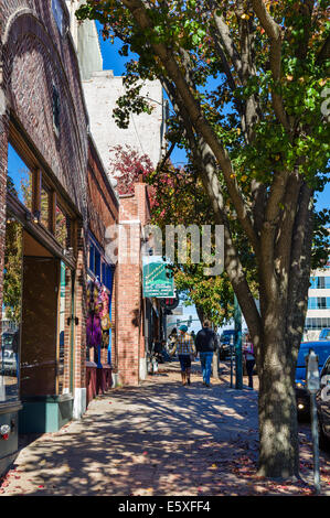 Biltmore Avenue in downtown Asheville, North Carolina, USA Stock Photo