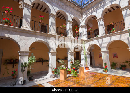 Convent Court, Santa Maria del Henar, Segovia, Spain Stock Photo