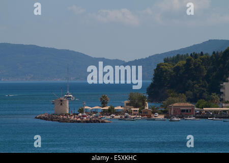 Sailing boats Ionian Sea. Corfu Stock Photo