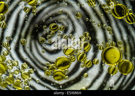 Oil in Water Stock Photo