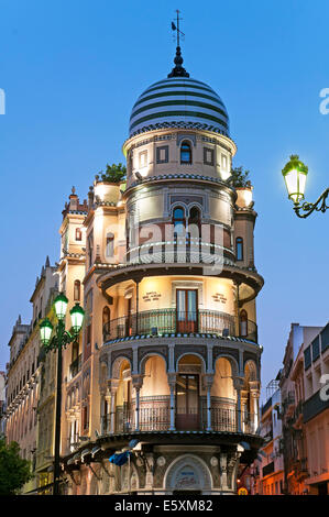 'La Adriatica' building - year 1922 - by Jose Espiau, Seville, Region of Andalusia, Spain, Europe Stock Photo