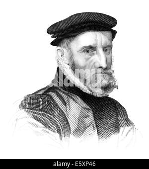 Sir Thomas Gresham the Elder, 1519-1579, an English merchant and financier, Stock Photo