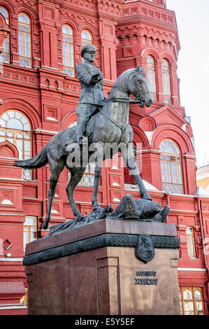 Moscow / Russia - March 10, 2009 - Georgy Konstantinovich Zhukov  was a Soviet career officer in the Red Army during World War I Stock Photo