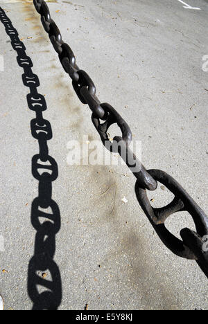 massive iron chain Stock Photo