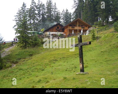 Tyrolean mountains near Seefeld village July 2014 Stock Photo