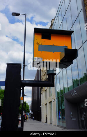 Speed camera in yellow box on Euston Road, London, UK Stock Photo - Alamy