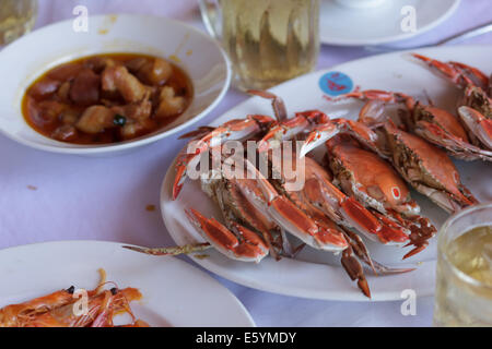 steamed crabs Stock Photo