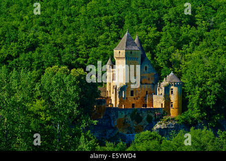 France, Aquitaine, Dordogne, Perigord Noir, Beune valley, private castle Stock Photo