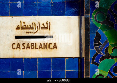 Morocco, Casablanca, Post Office, 1918, Adrien Laforgue architect Stock Photo