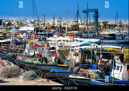 Tunisia, Djerba, Houmt Souk, Port De Peche Stock Photo - Alamy