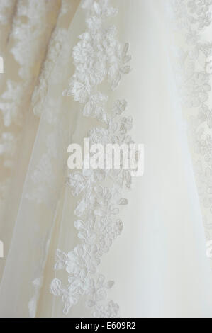 Wedding dress detail Stock Photo