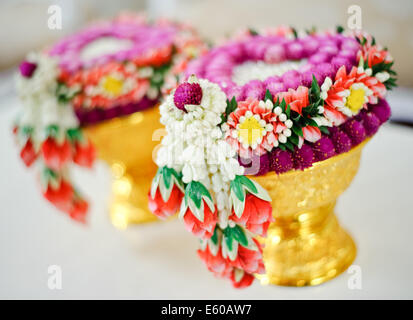 Thai flower garland Stock Photo